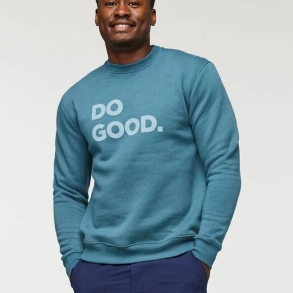 Cotopaxi Do Good Crew Sweatshirt - Men's Large in Blue Spruce - Picture 6 of 7